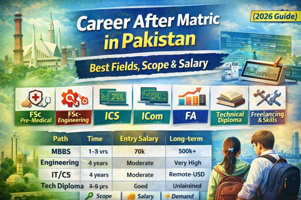 Career After Matric in Pakistan