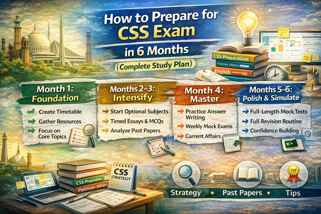Prepare for CSS Exam in 6 Months 