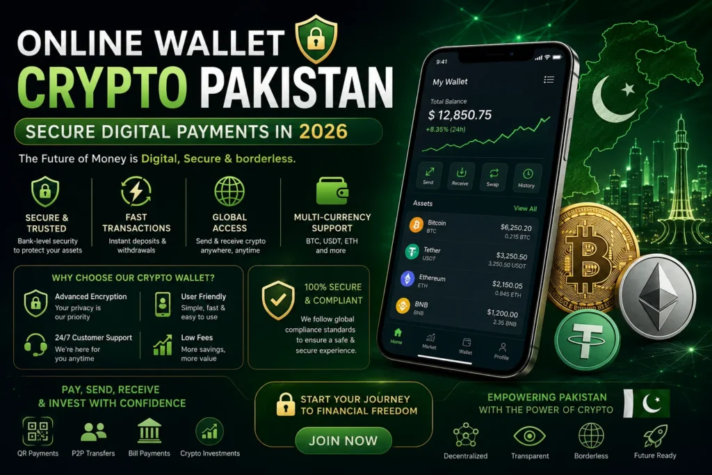 Online wallet crypto Pakistan